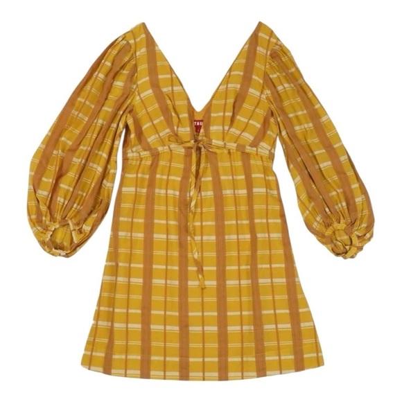 Staud Dress Yellow Large - Picture 2 of 10